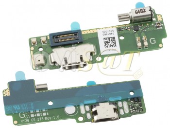 Placa / Cable flex con conector de carga micro USB, micrófono, vibrador y conector de antena para Sony Xperia XA F3111, F3112