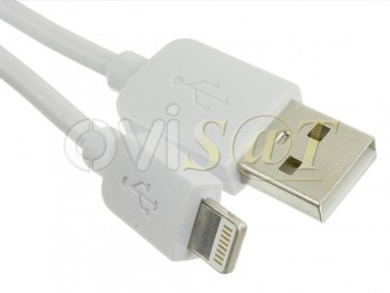 Cable USB a Lightning blanco 1 metro para iPhone (Blister)