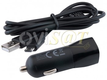 Cargador Blue Star negro Micro USB de coche con salida 2A con cable desmontable