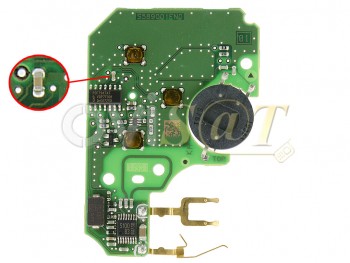 Condensador Smd tarjeta Renault Megane, circuito resonancia transponder