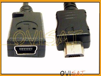 Cable adaptador de mini USB a micro USB
