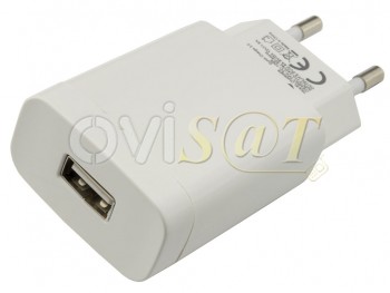 Cargador Blanco Universal 2.4A con USB de Carga Rápida 3.0